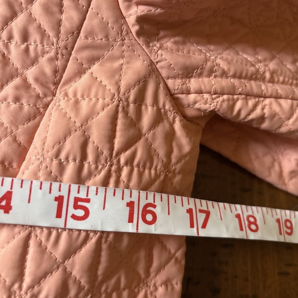 Talbots Petite Thin Peach Spring Jacket Size 2 Petite Quilted - Picture 6 of 7